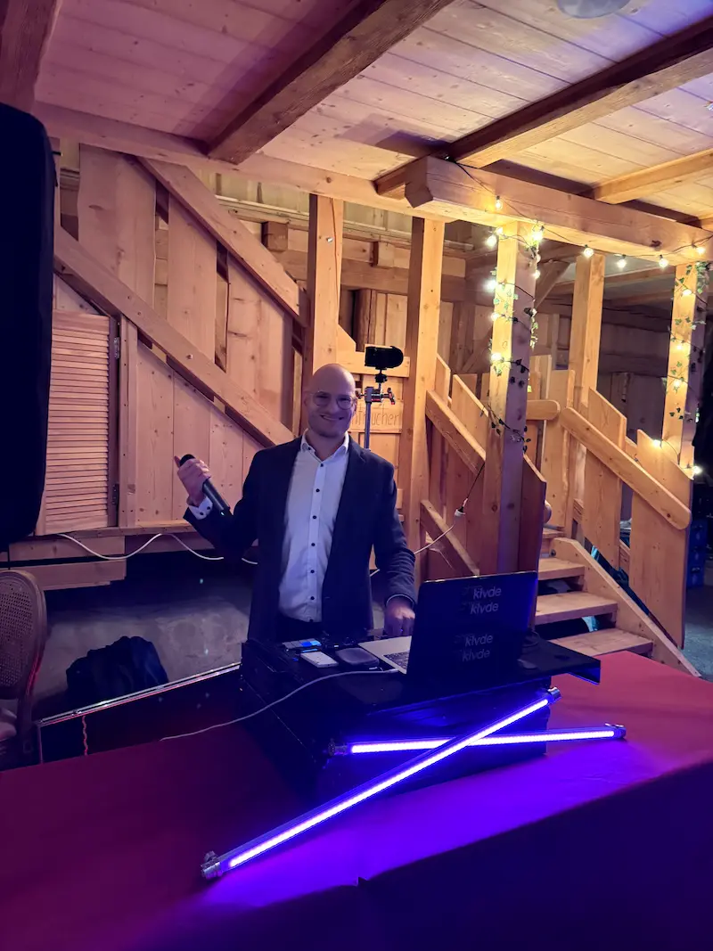 DJ Christian bei einer Hochzeitsfeier im Forsterhof in der Region Tirschenreuth